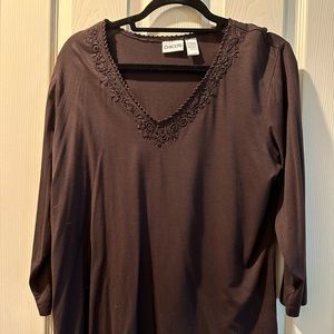 Chicos knit long sleeve top